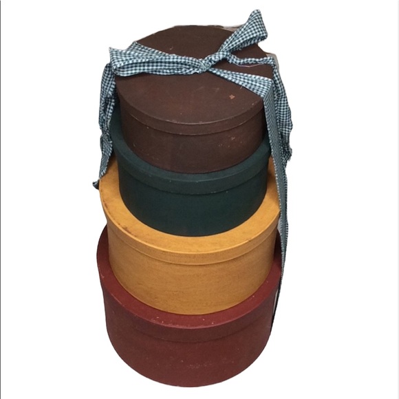 Decorative Storage Container Boxes Stackable Set of 4 Boxes NEW - Picture 6 of 6